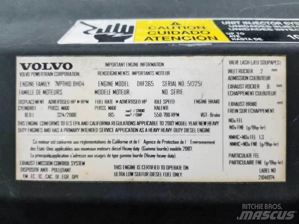 Volvo D11F Varikliai
