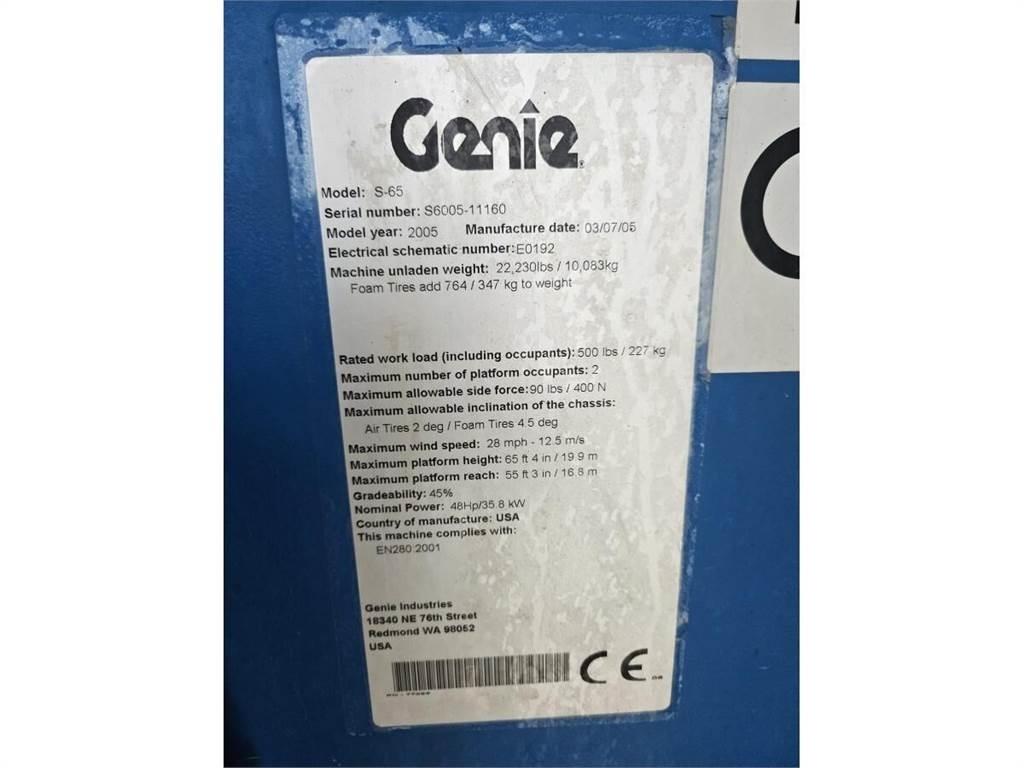 Genie S-65 Teleskopiniai keltuvai