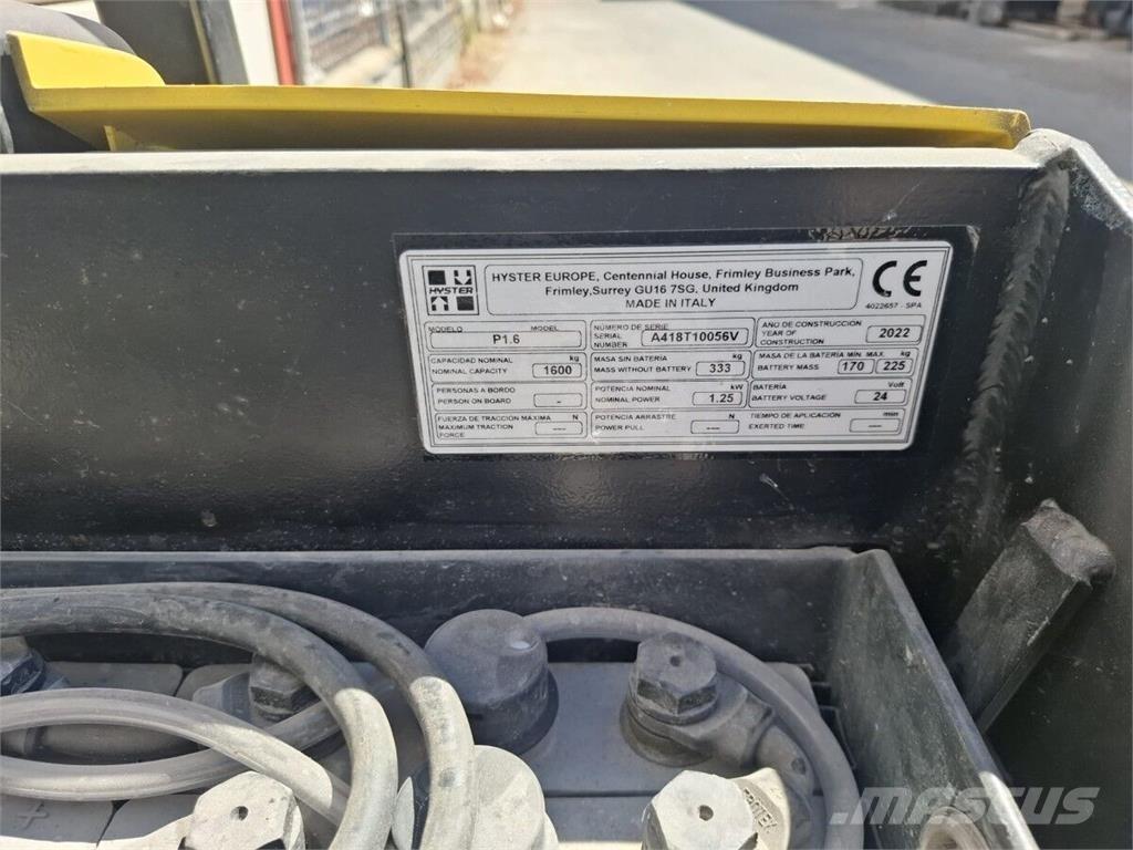 Hyster P1.6 Krovimas/Kėlimas - Kita
