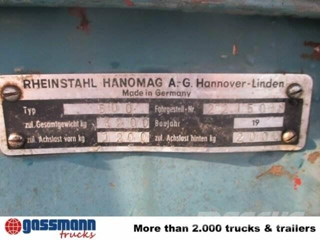 Hanomag Granit 500 Statyba - Kita