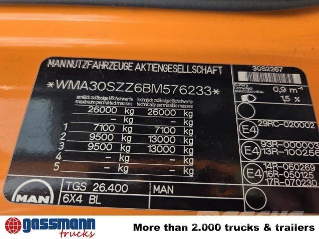 MAN TGS 26.400 6X4 BL Važiuoklė su kabina