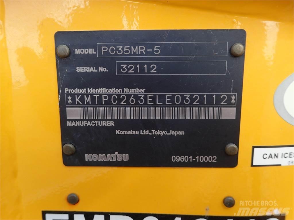 Komatsu PC35MR-5 +1 Vikšriniai ekskavatoriai