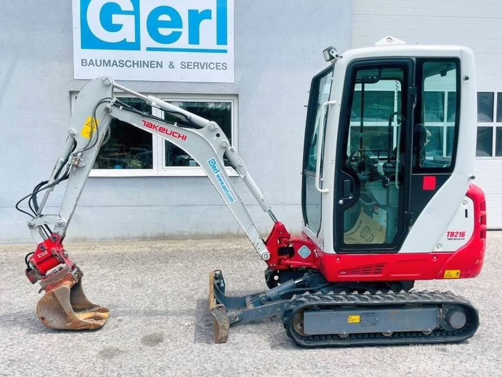 Takeuchi TB216 Mini ekskavatoriai < 7 t