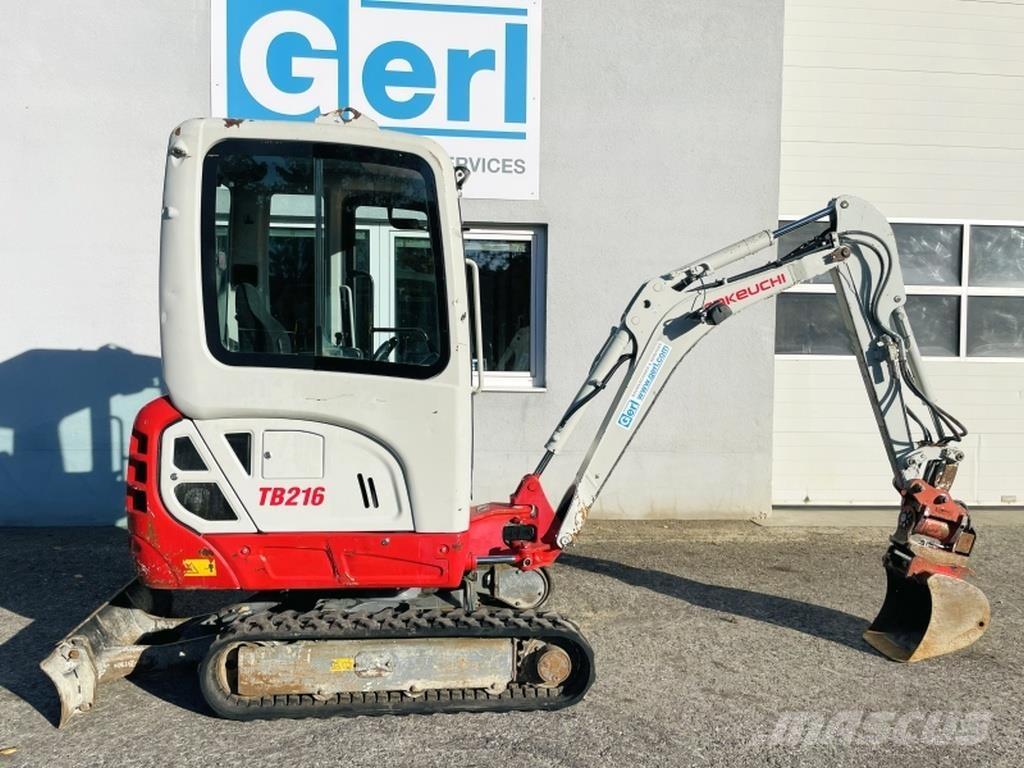 Takeuchi TB216 Mini ekskavatoriai < 7 t