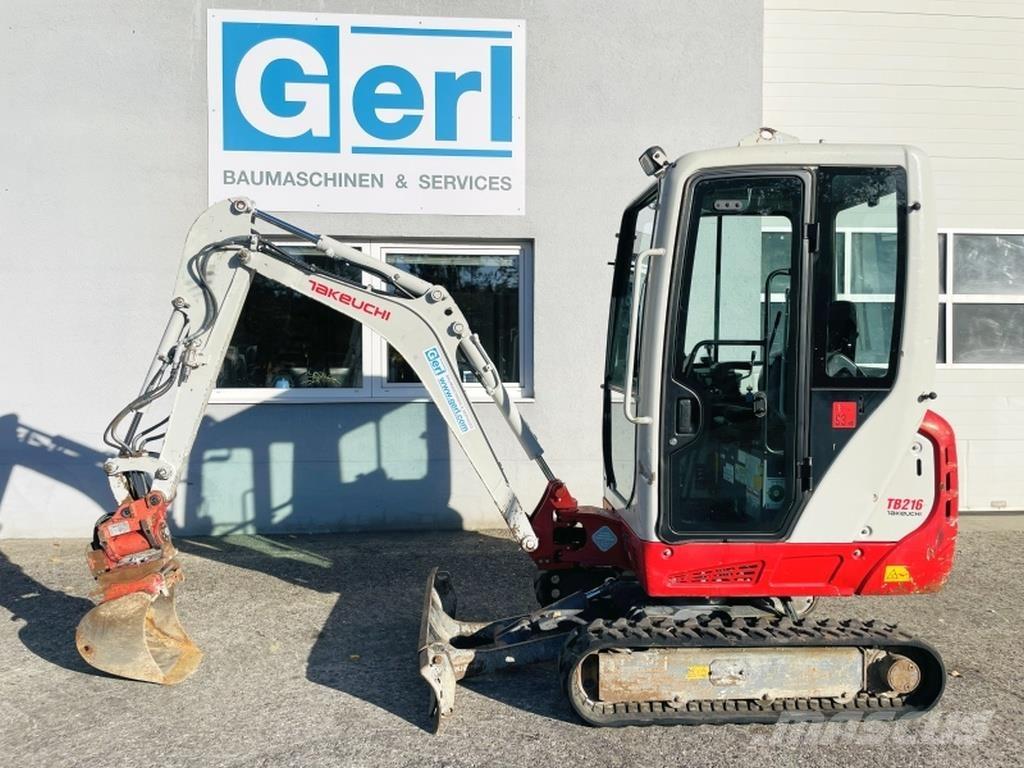 Takeuchi TB216 Mini ekskavatoriai < 7 t