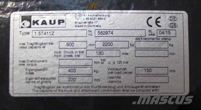 Kaup 1,5T411Z Kiti priedai ir komponentai