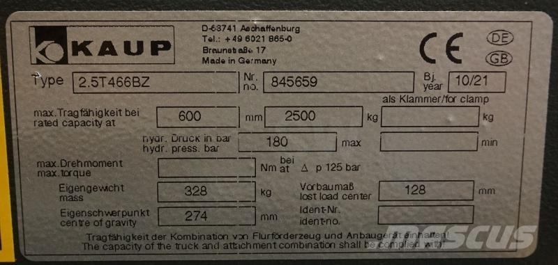 Kaup 2,5T466BZ Kiti priedai ir komponentai