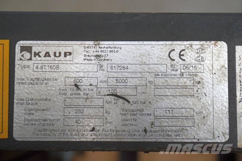 Kaup 4,8T160B Kiti priedai ir komponentai