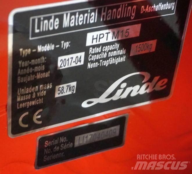 Linde HPT M 15 Rankiniai hidrauliniai vėžimėliai