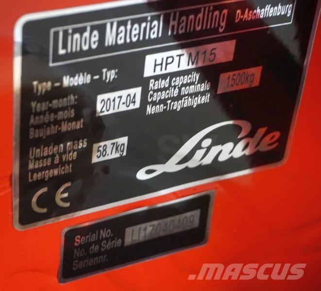 Linde HPT M 15 Rankiniai hidrauliniai vėžimėliai