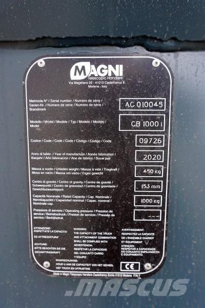 Magni 1000 L Krovimas/Kėlimas - Kita