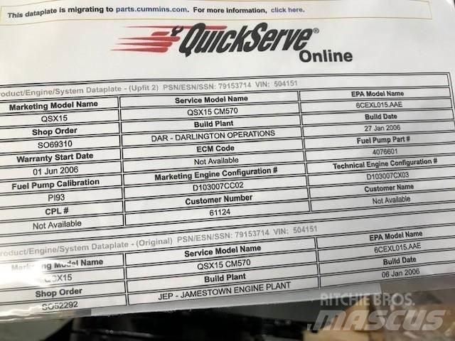 Cummins QSX15 Varikliai