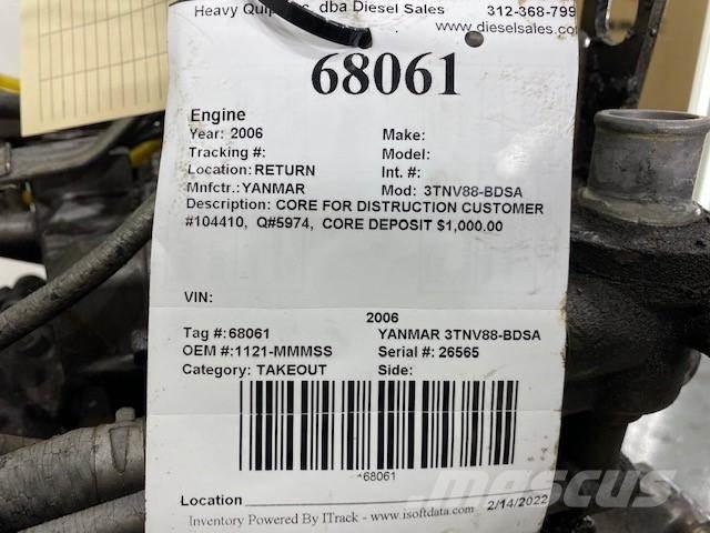 Yanmar 3TNV88-BDSA Varikliai