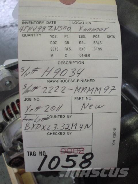 Yanmar 4TNV98-ZNSAD Varikliai