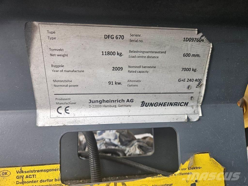 Jungheinrich DFG670 Dyzeliniai krautuvai