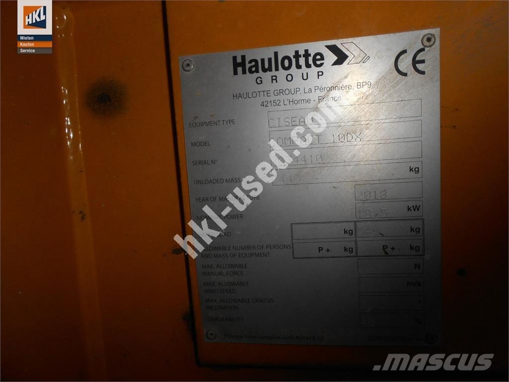 Haulotte COMPACT 10 DX Statyba - Kita