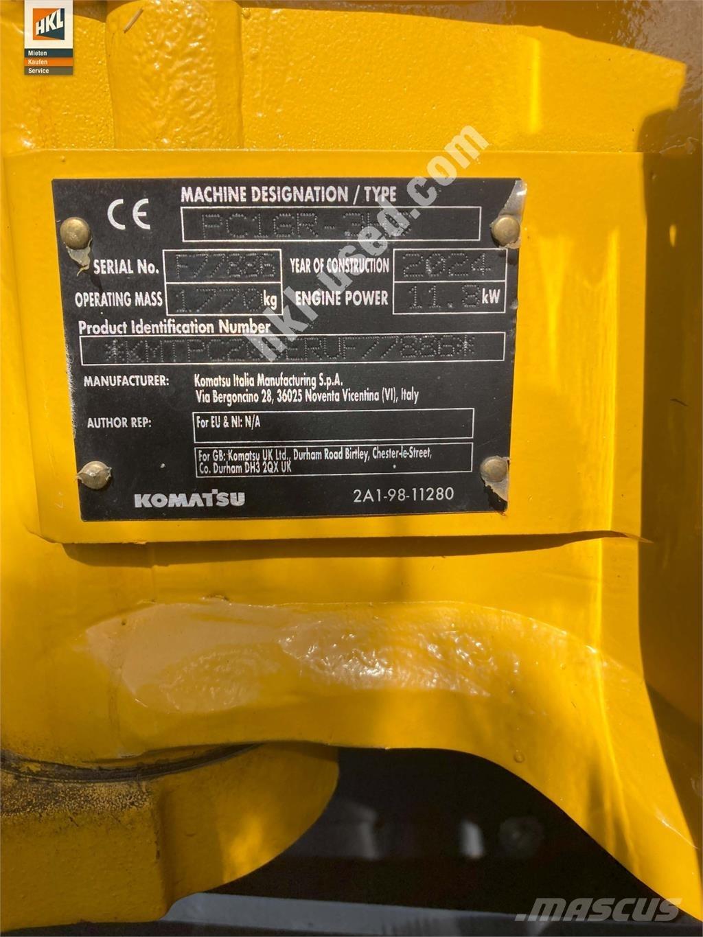 Komatsu PC 16 R-3HS Mini ekskavatoriai < 7 t