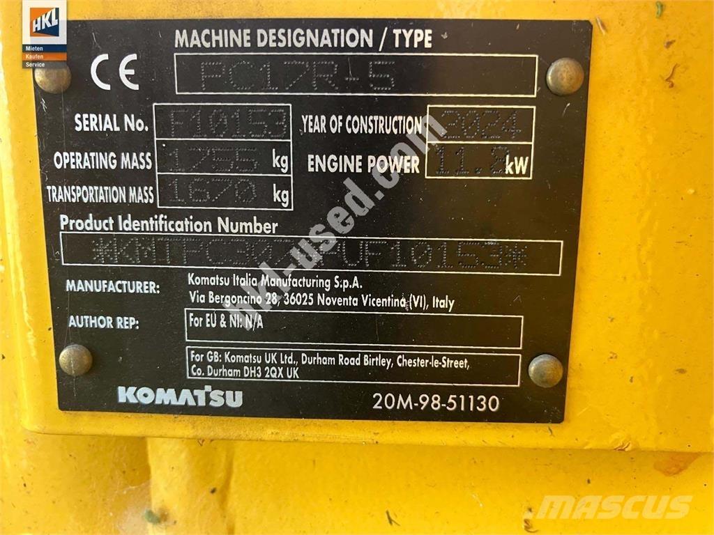 Komatsu PC 17 R-5 Mini ekskavatoriai < 7 t