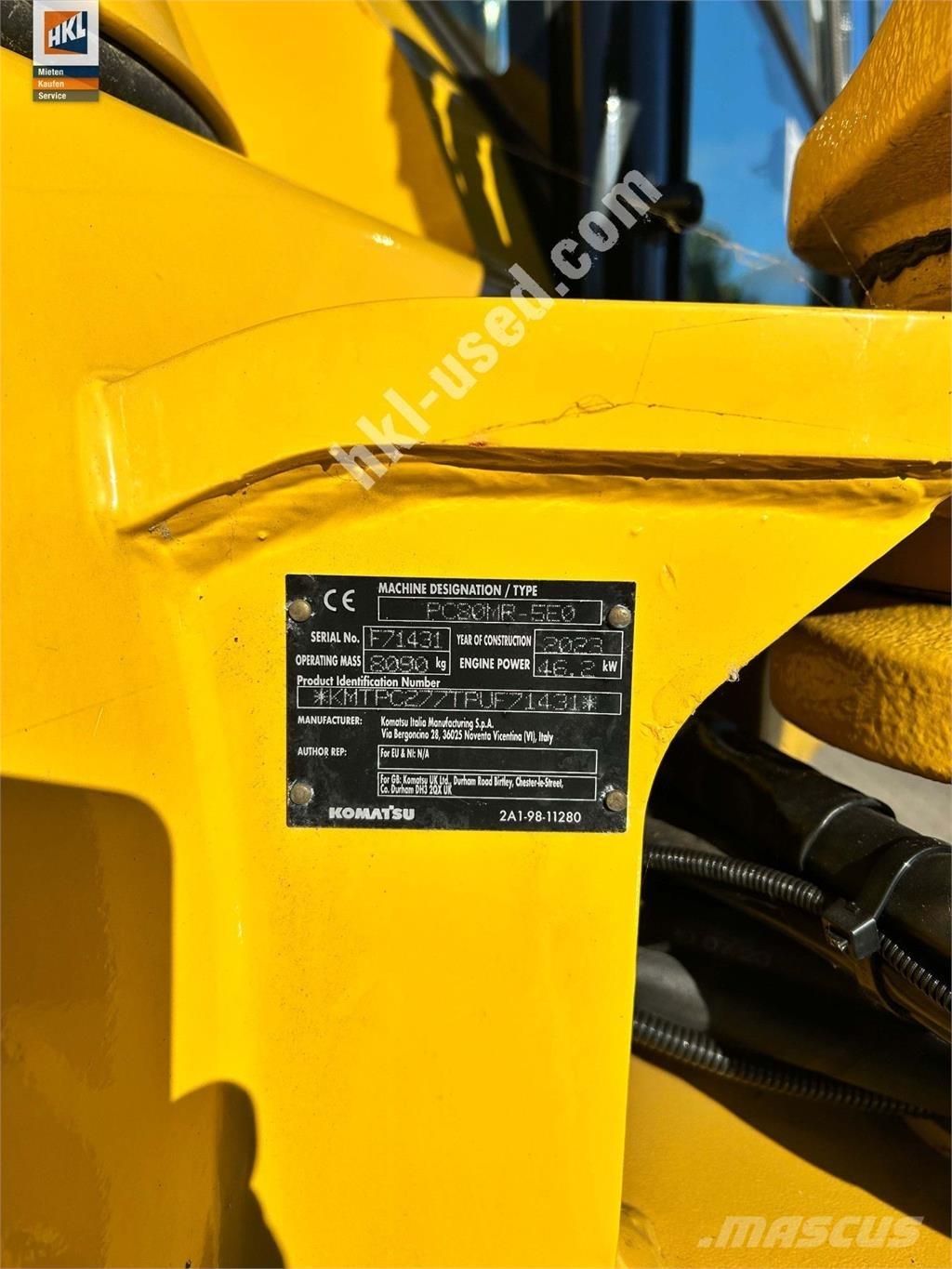 Komatsu PC 80 MR-5 Mini ekskavatoriai < 7 t