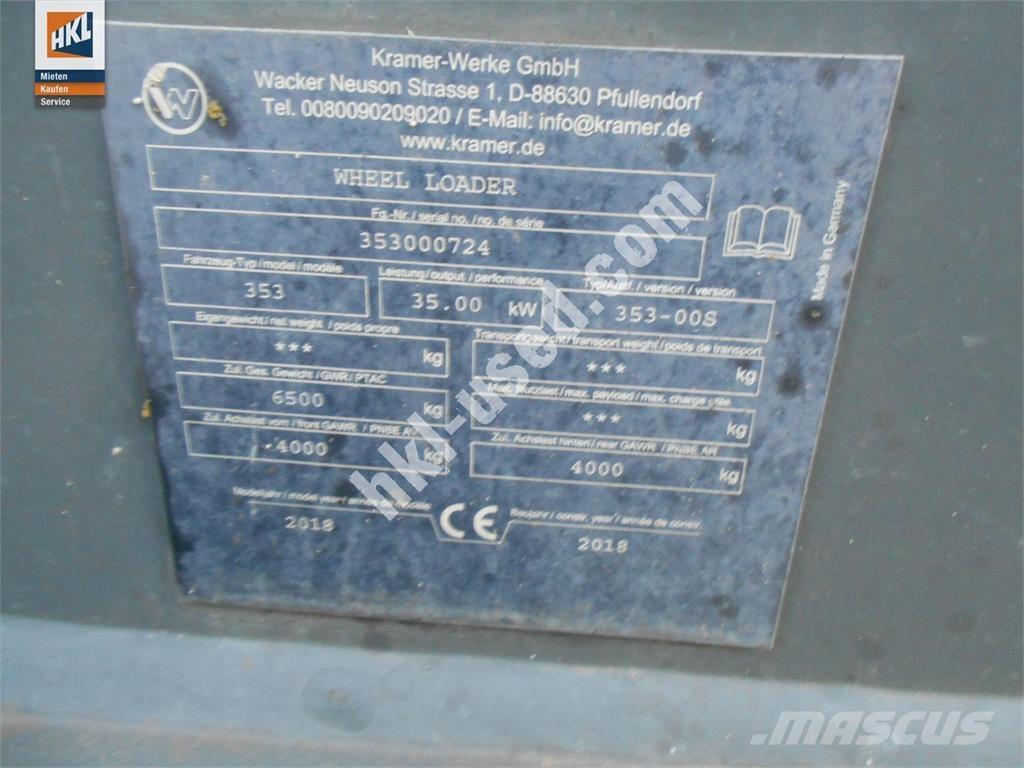 Kramer 5075 Naudoti ratiniai krautuvai