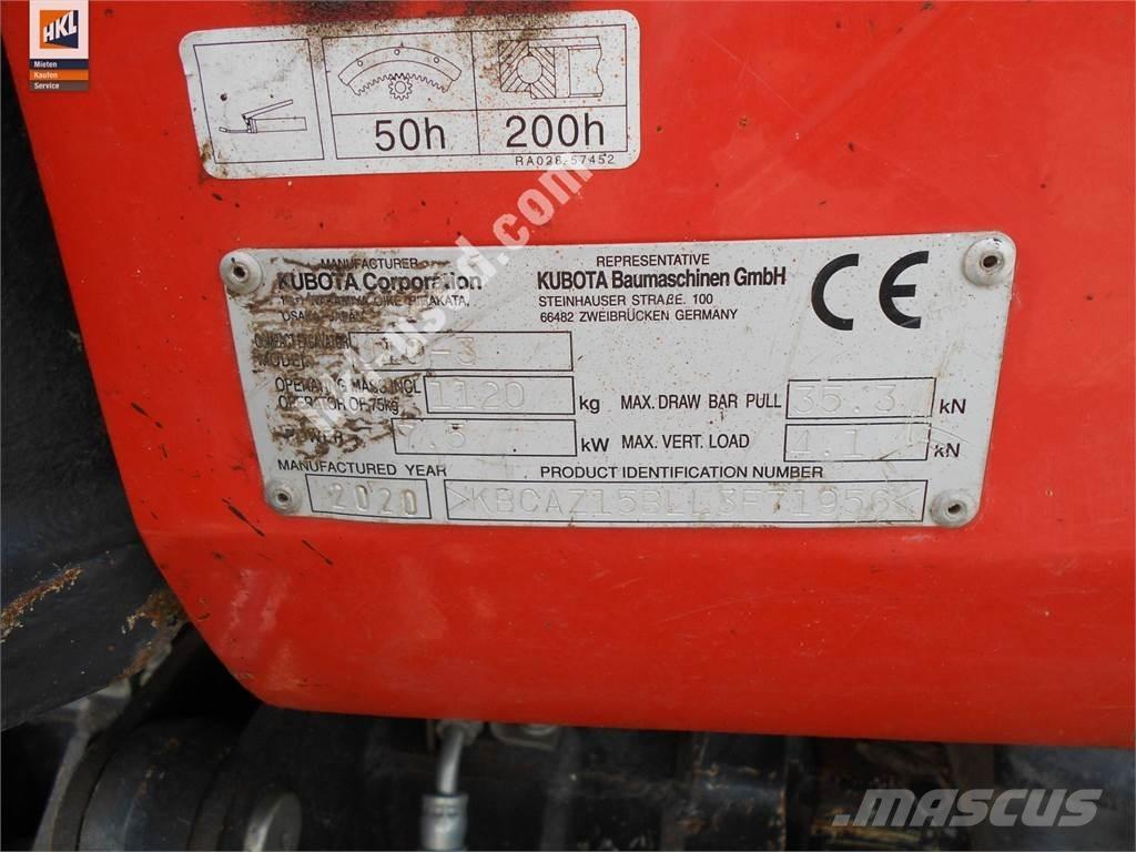 Kubota U 10-3 Mini ekskavatoriai < 7 t