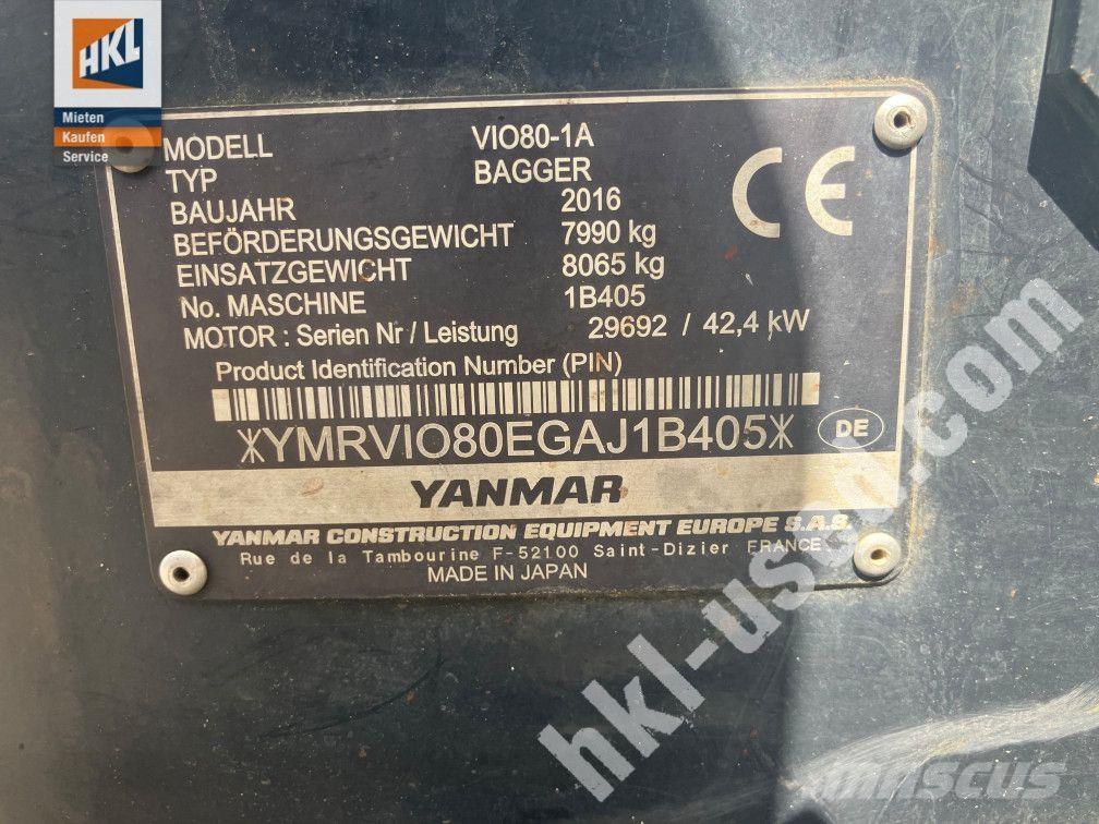 Yanmar VIO 80-1 Mini ekskavatoriai < 7 t