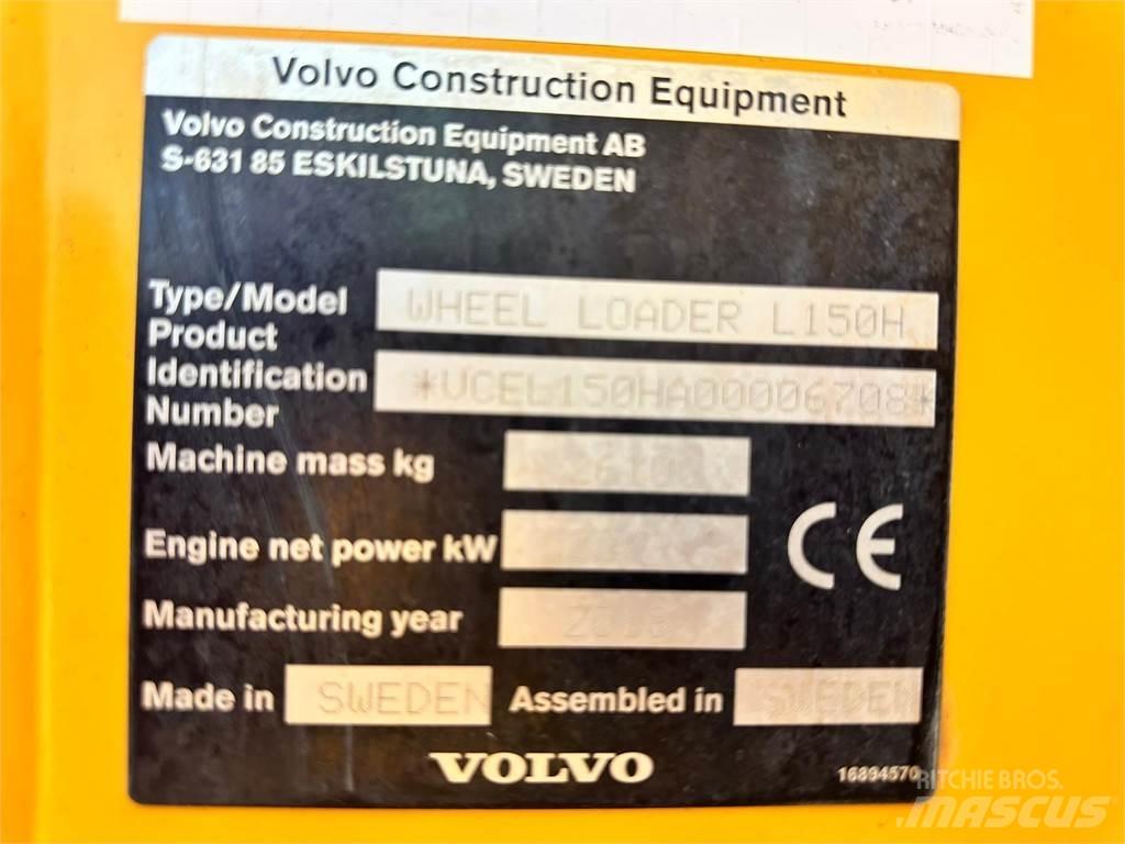  2018 Volvo L150H Naudoti ratiniai krautuvai