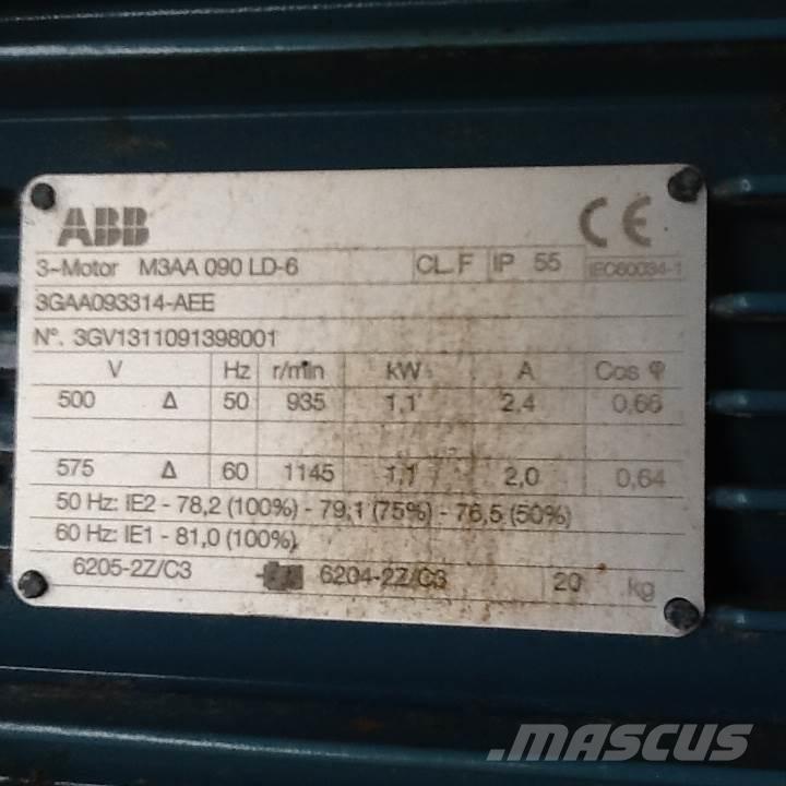  1,1 kW ABB E-Motor Varikliai