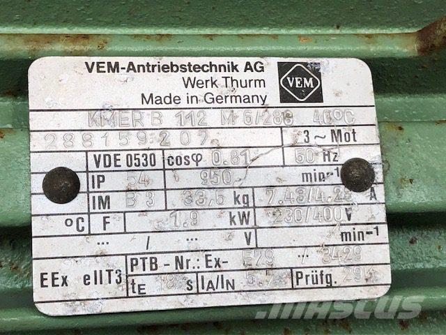  1,9 kW VEM E-Motor Varikliai