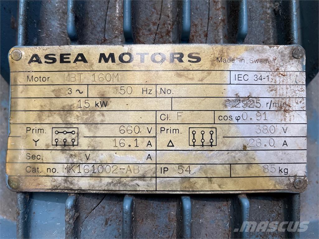  15 kw Asea MBT160M E-motor Varikliai