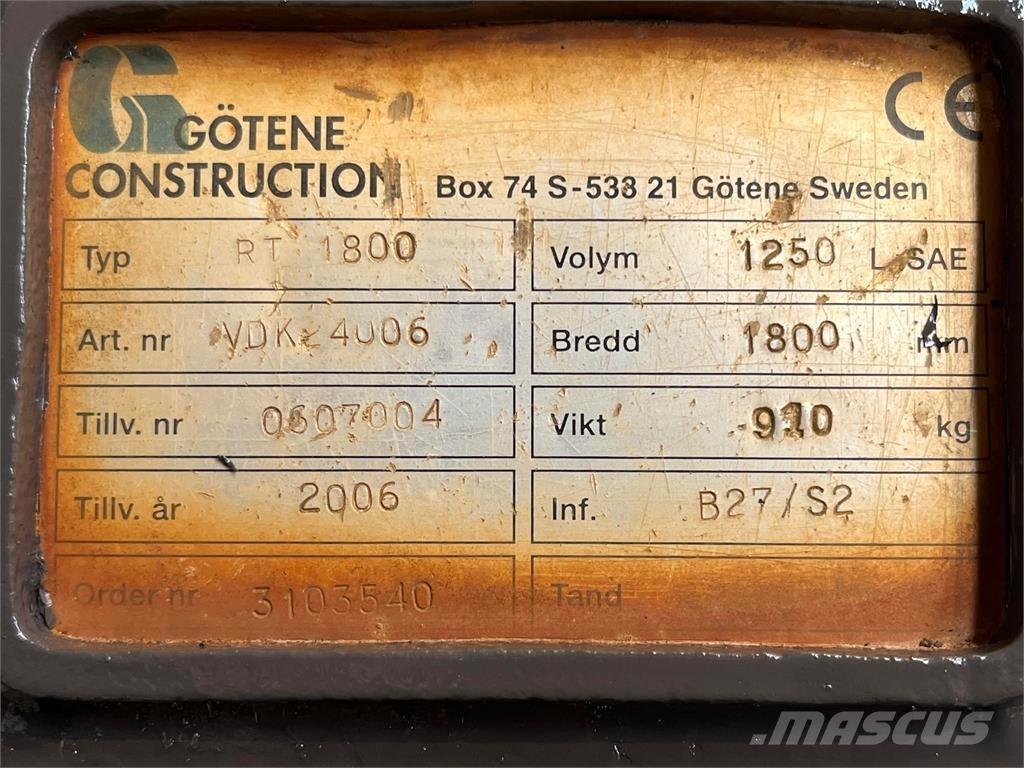  1800 mm Planerskovl Kaušai