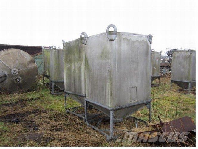  2000 Ltr. Silo, alu - 10 stk. Kiti naudoti statybos komponentai