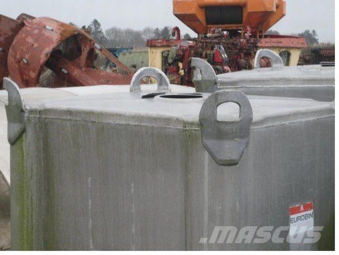  2000 Ltr. Silo, alu - 10 stk. Kiti naudoti statybos komponentai