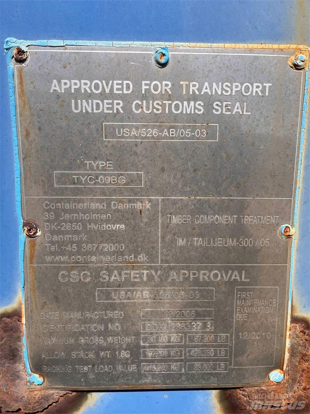  20FT Container Saugojimo konteineriai