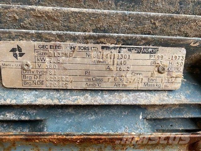  7,5 kW GEC D132ND E-Motor Varikliai