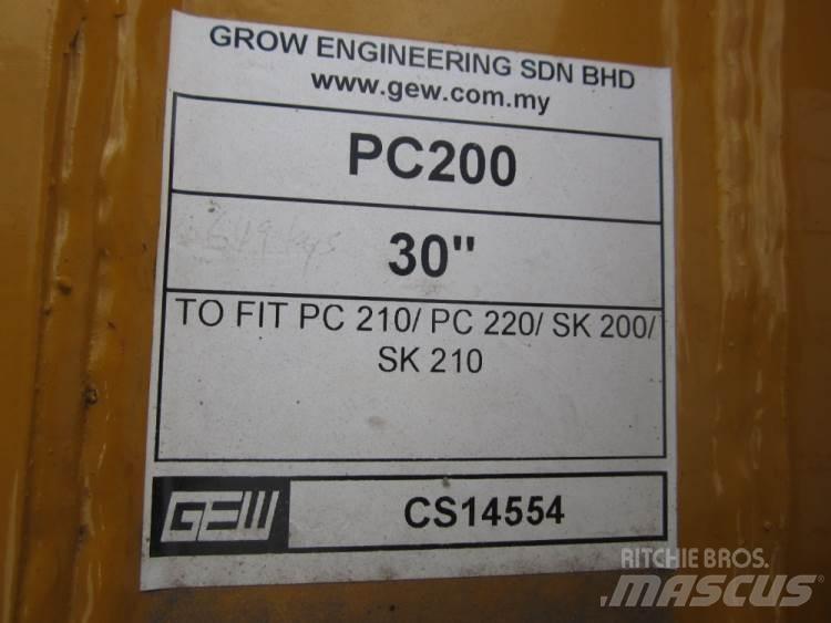  870 mm Graveskovl ex. PC200 Kaušai