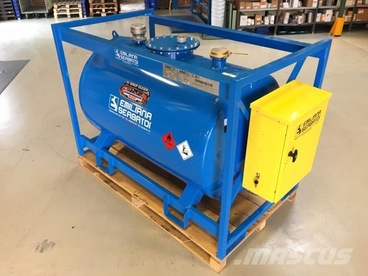  910 Ltr. Dieseltank Kiti naudoti statybos komponentai