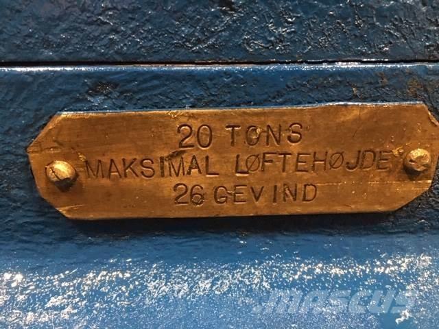  Donkraft, 20 ton mekanisk Kiti naudoti statybos komponentai