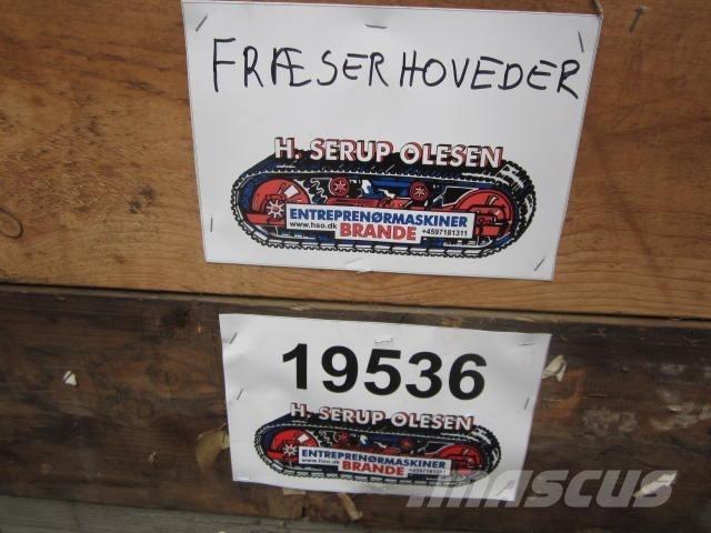  Fræsehoveder, diverse Kiti naudoti statybos komponentai