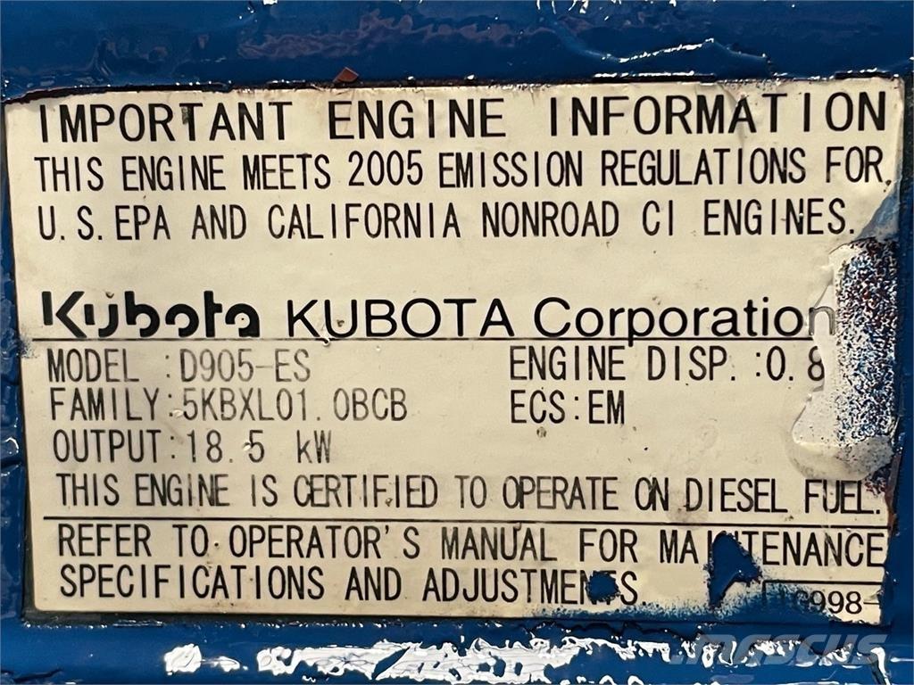 Kubota D905-ES motor Varikliai