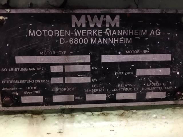MWM type RHS518A motor Varikliai