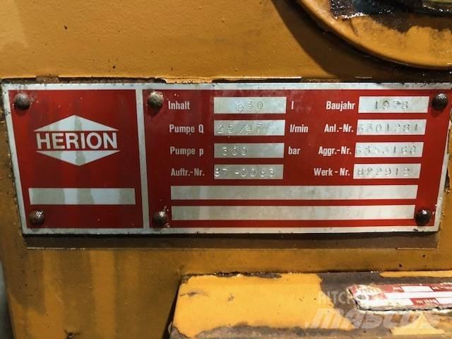 Powerpack Herion Kiti naudoti statybos komponentai