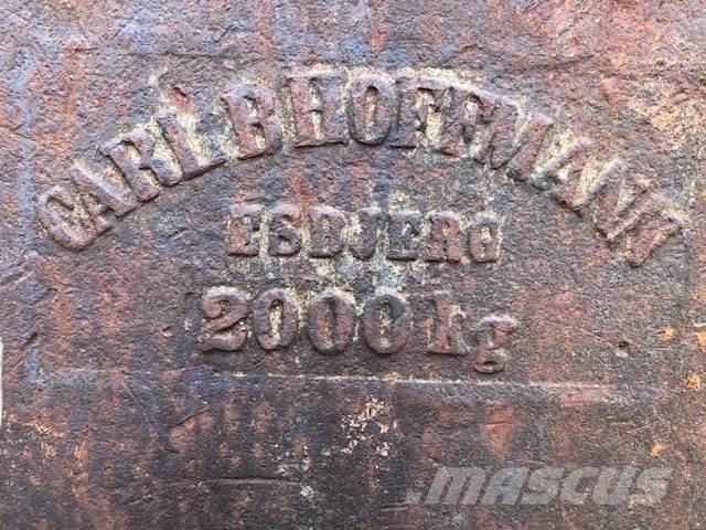  Rammeslag ca. 2000 kg Kiti naudoti statybos komponentai