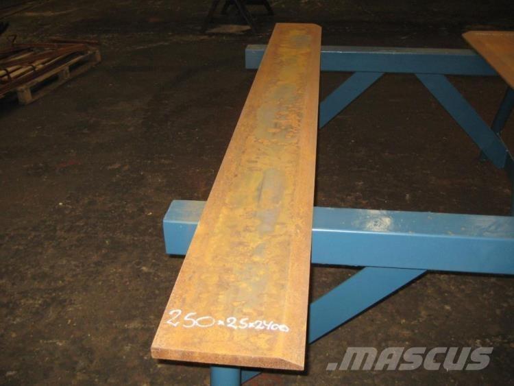  Skærstål 250x25x2300 mm Vamzdynų įranga