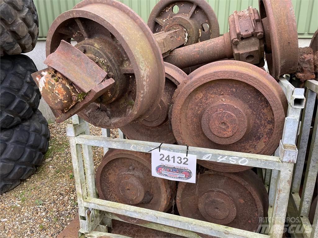  Skinnehjul ø450 mm + flange Padangos, ratai ir ratlankiai