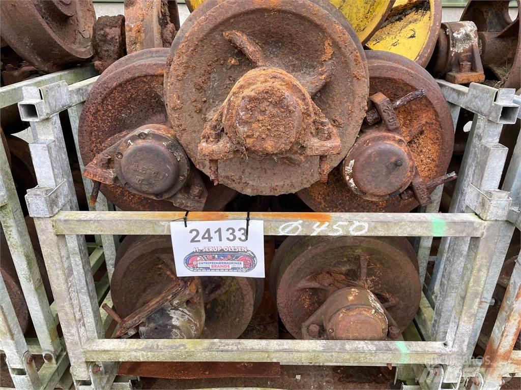  Skinnehjul ø450 mm + flange Padangos, ratai ir ratlankiai