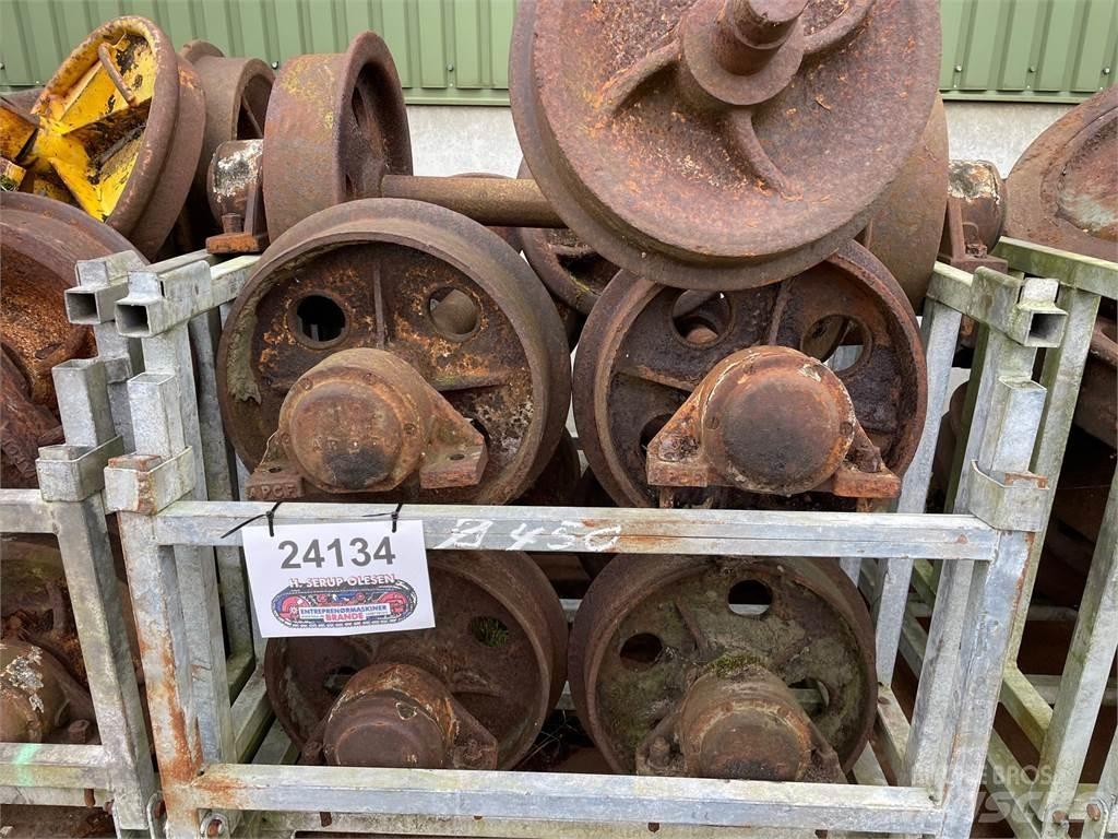  Skinnehjul ø450 mm + flange Padangos, ratai ir ratlankiai