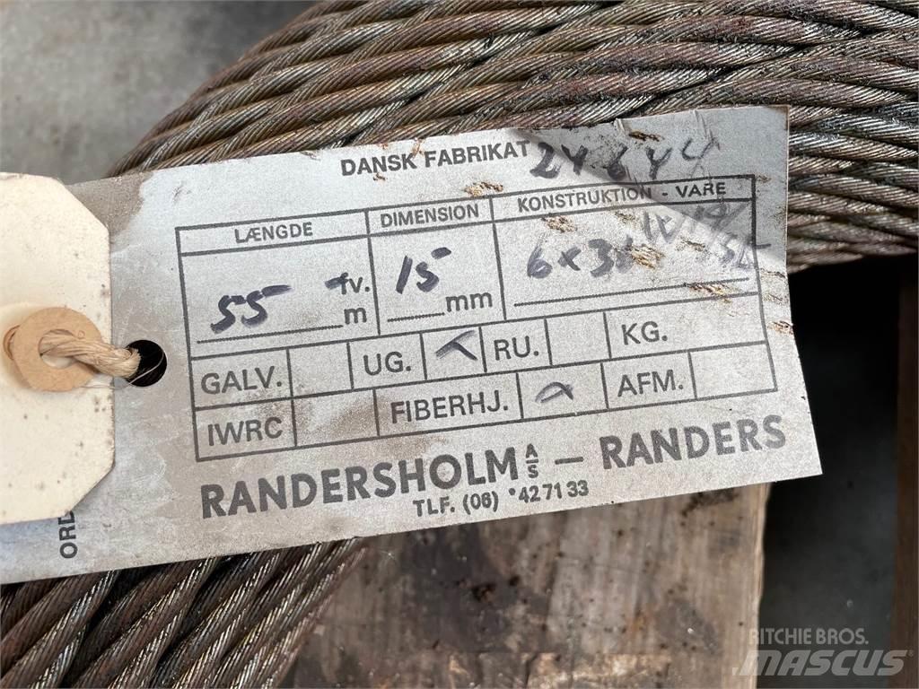  Stålwire Ø15 mm Kranų dalys ir įranga