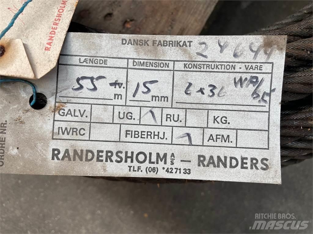  Stålwire Ø15 mm Kranų dalys ir įranga