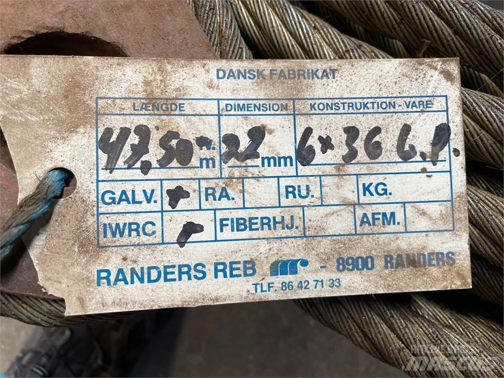  Stålwire Ø22 mm Kranų dalys ir įranga